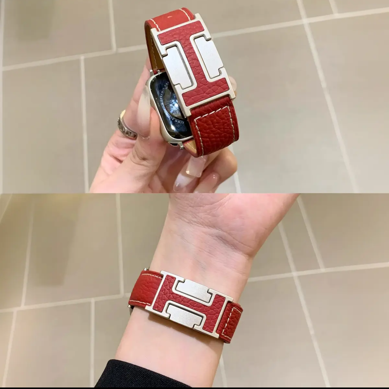 H-shaped Leather Band